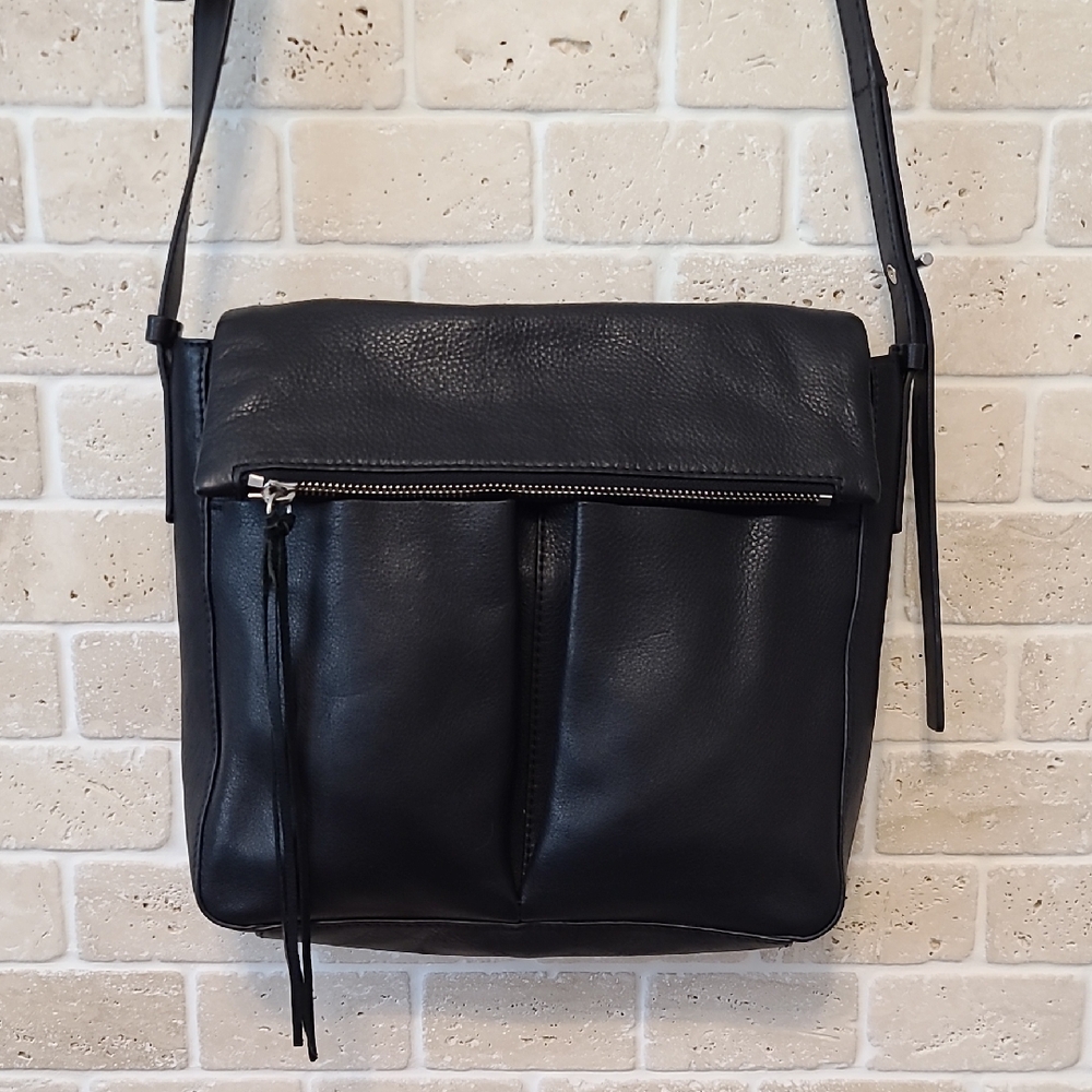 Vince Camuto Black Leather Handbag Crossbody